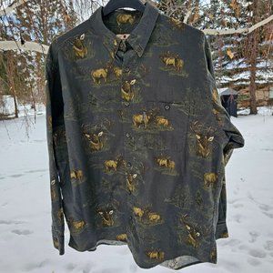 Woolrich Men's Long Sleeve Button-down Shirt Size XL